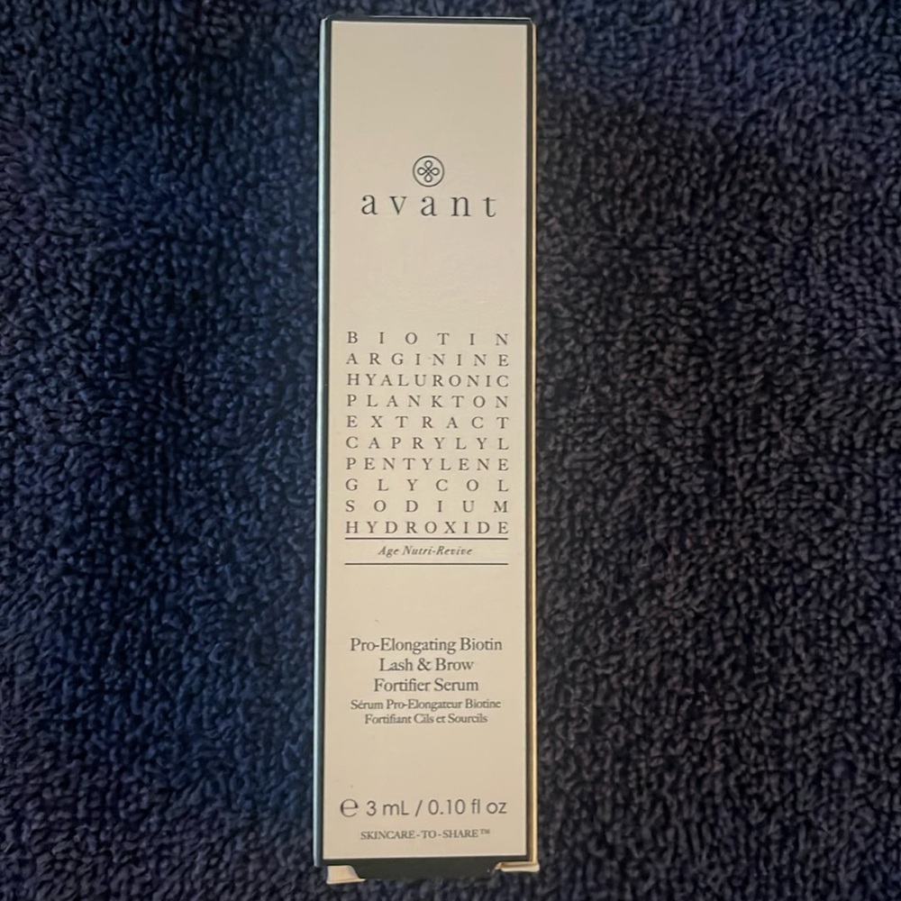 AVANT SKINCARE Pro-Elongating Biotin Lash & Brow Fortifier Serum 0.1 fl Oz NEW*